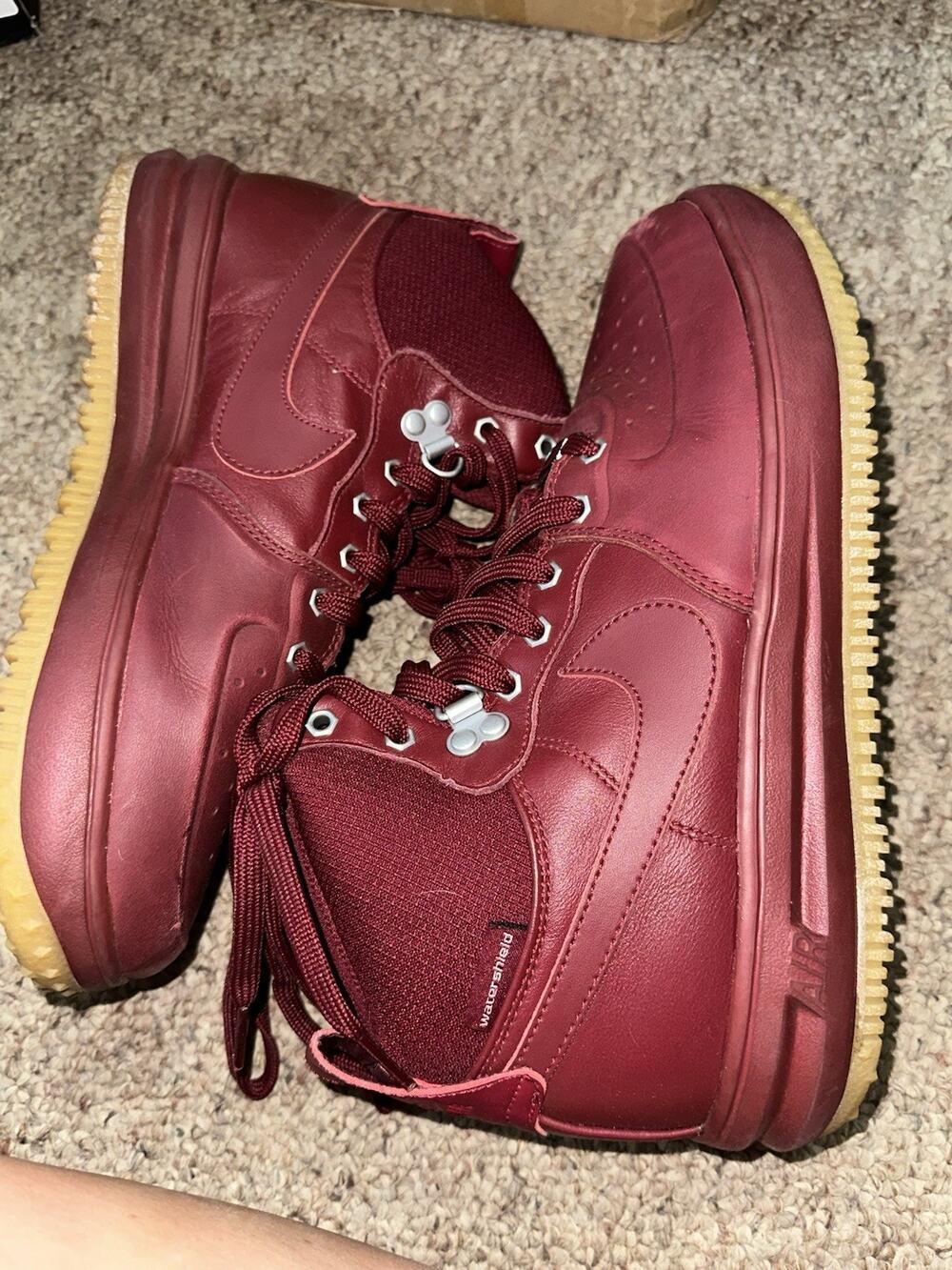 Size 7 (GS) - Nike Lunar Force 1 Mid Team Red LEP